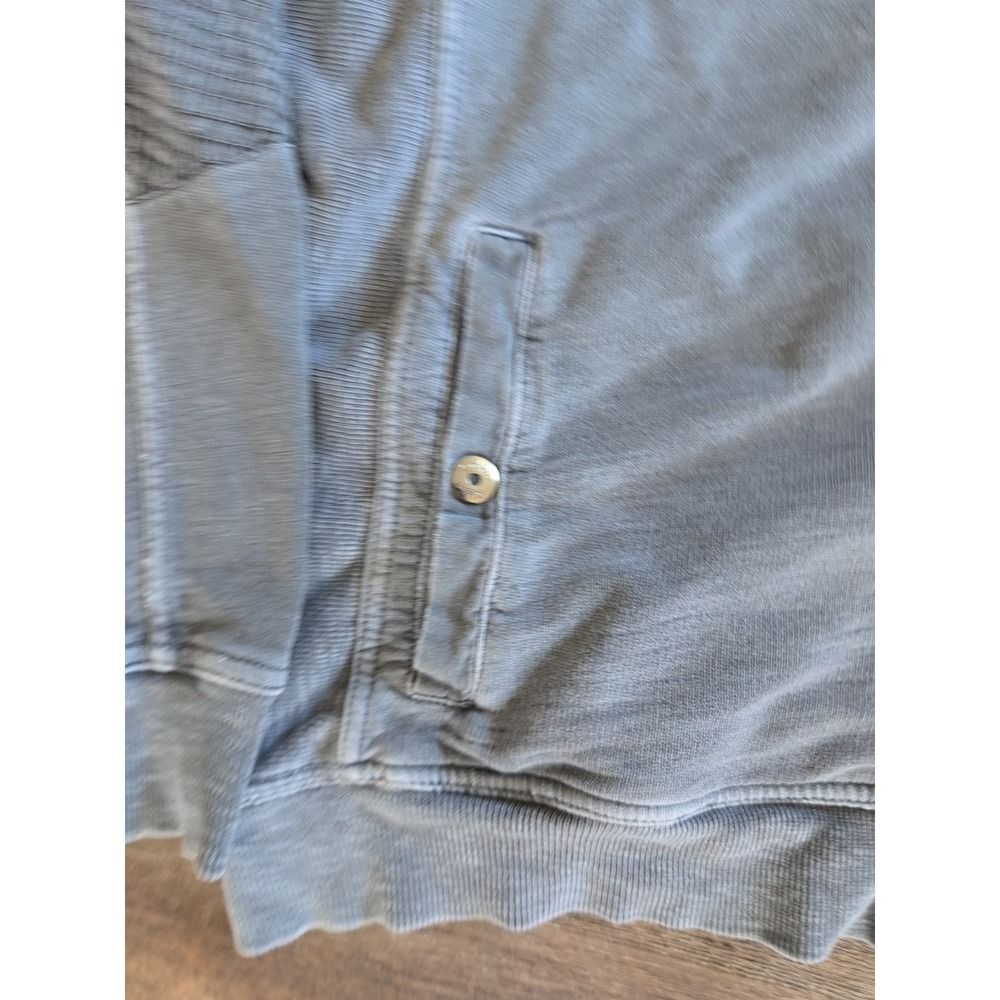 Calvin Klein Full Zip Mock Neck Jersey Jacket Gray Tag Large Fit Medium Y2k Vtg - Picture 3 of 16